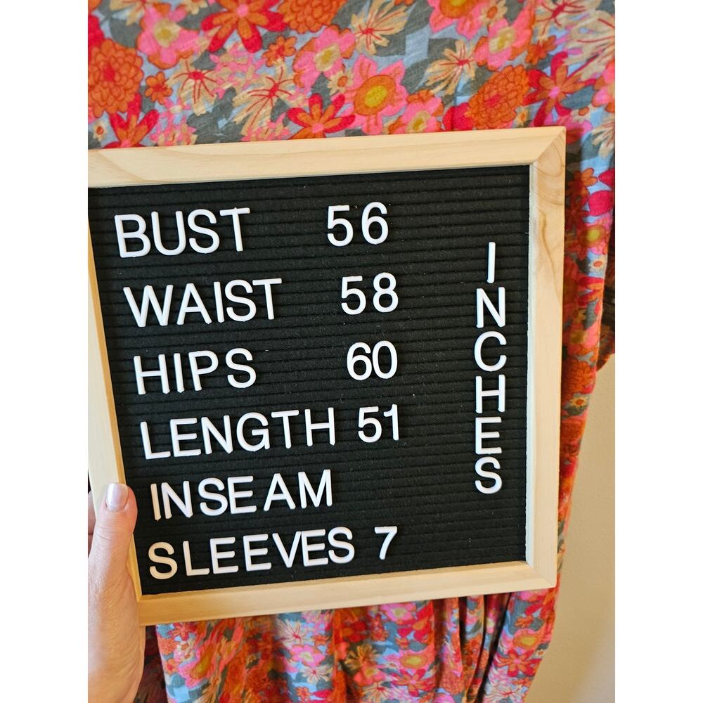 Natural Life Frankie Knit Cotton Tee Midi Dress sz large pink floral - Picture 7 of 7